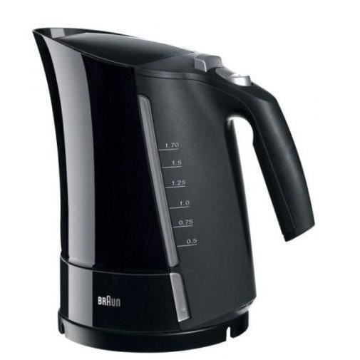 Bouilloire électrique BRAUN Multiquick 5 - 1,6 L - Noir - Système d’ébullition rapide