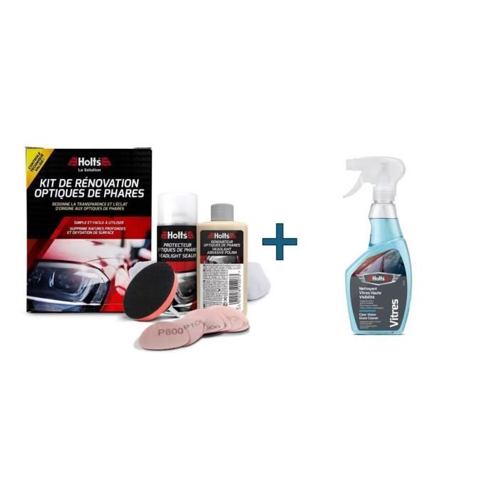 Kit Rénovateur Optique de Phare HOLTS – Rénovateur et Protecteur avec Accessoires - vue 2