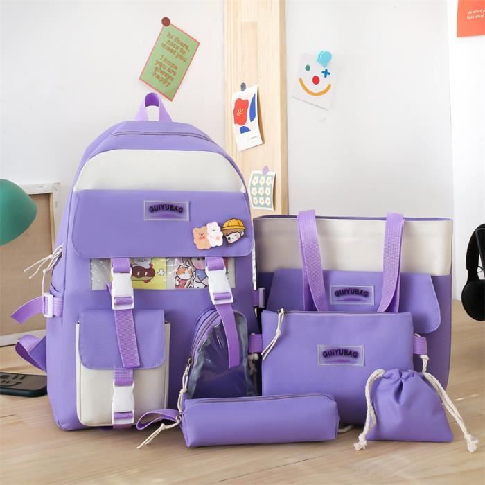 Sac à Dos Enfant Thème Planètes Univers - Cartable Scolaire 42x31x15 Cm - Nylon Imperméable - Pour Garçons Et Filles