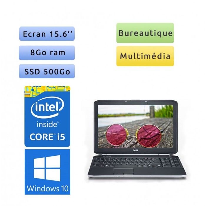 PC portable Dell Windows 10 - i5 8GB 500GB SSD 15.6 - Ordinateur Reconditionné - Dell reconditionné disponible sur Cdiscount Seconde Vie