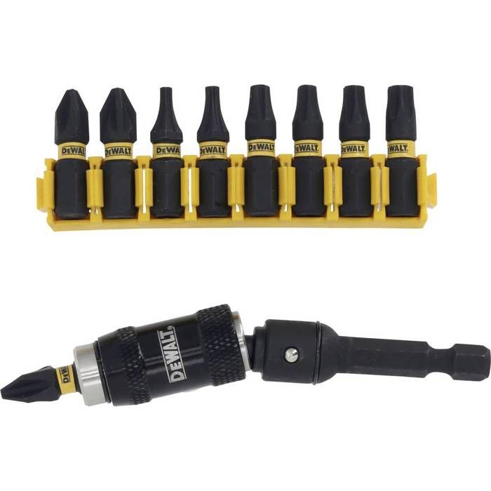 DeWALT Jeu de 10 porte embouts pliables avec embouts Extreme Impact Torsion DT70578T QZ - vue 2