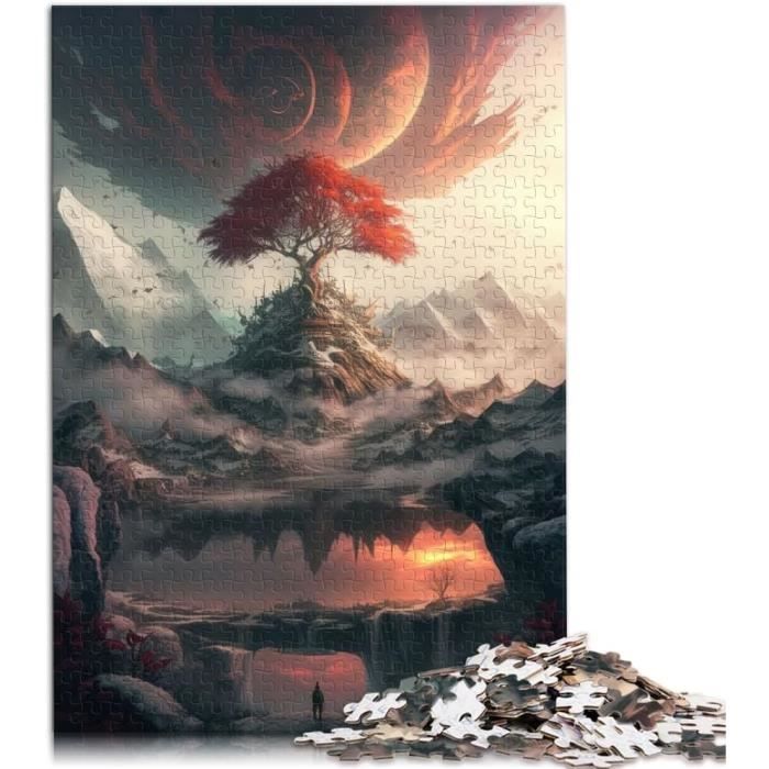 KAAYEE Puzzles En Bois – Arbre De Vie Saisonnier – Pièces Forme Animale – Cadeau Boîte En Bois – Adulte Et Ado – 3 à 4h De Construction