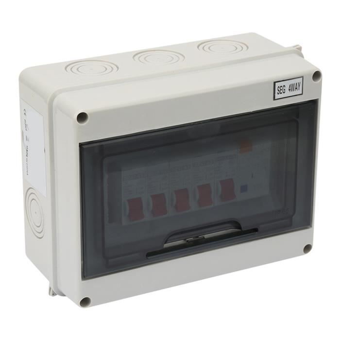 Dioche Mini disjoncteurs 2 voies pour garage, caravane, unité de consommation 40 A 30 mA RCD 2 MCB 6 A 16 A en Plastique