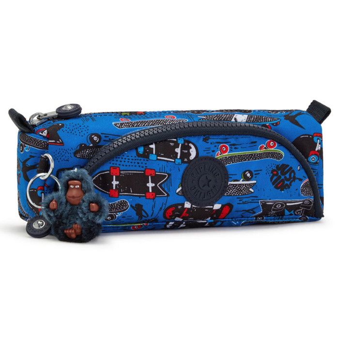 Kipling FREEDOM Trousse Légère Avec Singe Inclus 22cm 1L - Bleu De Travail
