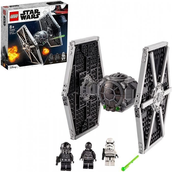 75300 star wars tie fighter impérial jouet avec stormtrooper et figurines de la saga skywalker