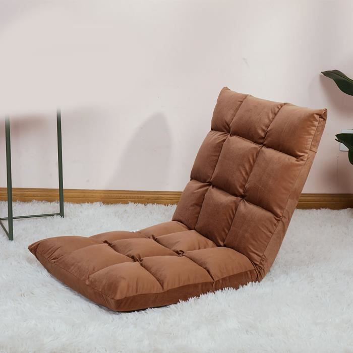 minifinker siège au sol siège de sol canapé chaise pliable réglable chaise de sol canapé-lit pouf pour jeu dormir meuble sofa café