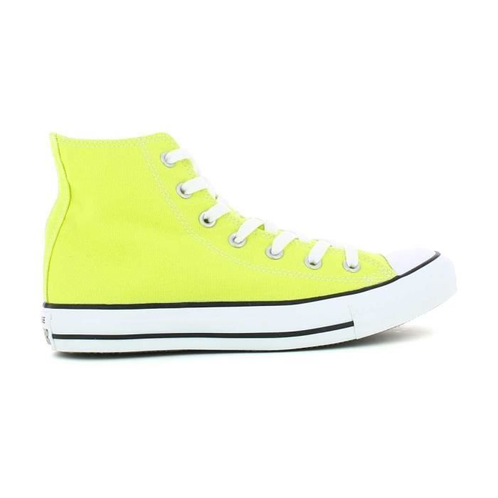 converse montante jaune moutarde