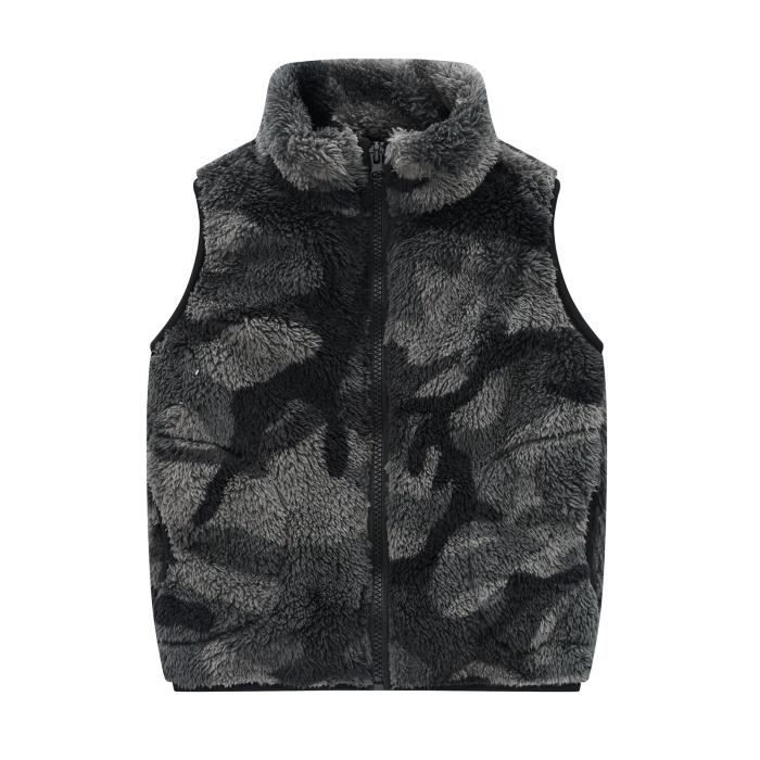 Gilet D’hiver Sans Manches à Capuche Pour Enfant – Chaud, Léger Et Stylé Pour L’automne Et L’hiver (1 à 5 Ans)