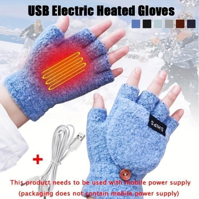 Chauffage électrique Portable Gants Chauffants USB Soekodu