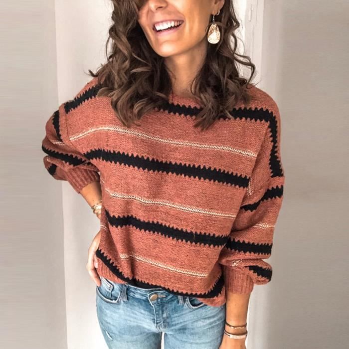 Pull Femme Springfield En 100% Coton - Manches Longues, Coupe Décontractée, Pour Un Style Urbain Et Confortable