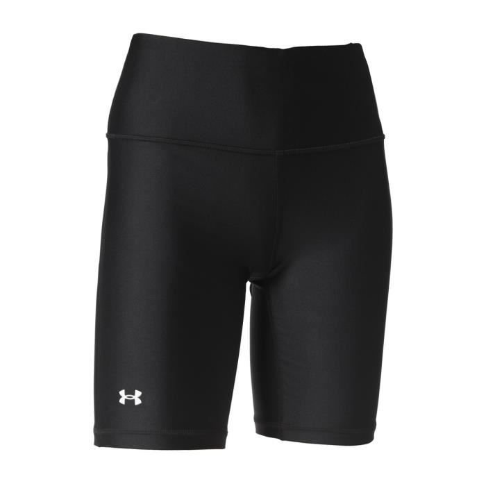 Short cycliste - Under Armour - Femme - Noir - HeatGear - 4-Way Stretch - Anti-Odour Technology