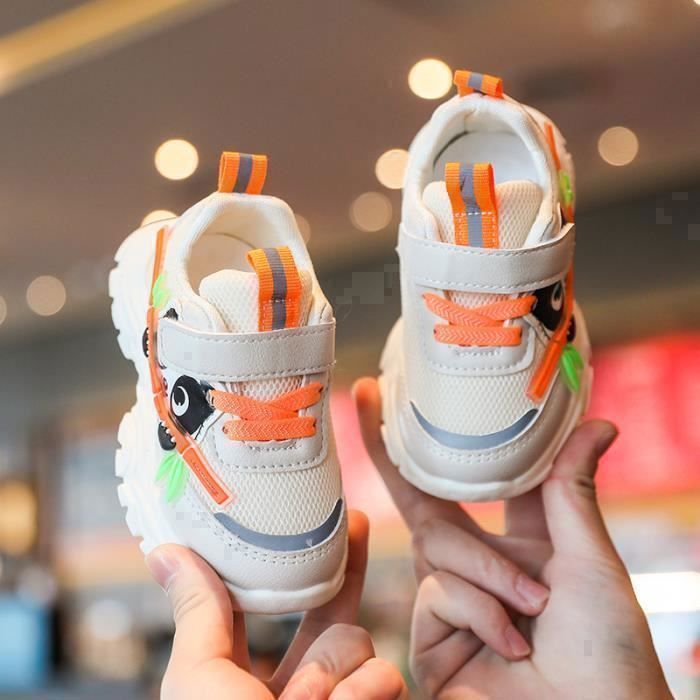 Baskets En Toile Pour Enfant – Confortables, Scratch, Semelle Antidérapante, Mixte, Plusieurs Coloris