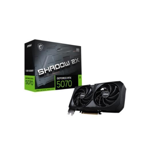 MSI GeForce RTX 5070 12G SHADOW 2X OC NVIDIA 12 GB GDDR7 - vue 2