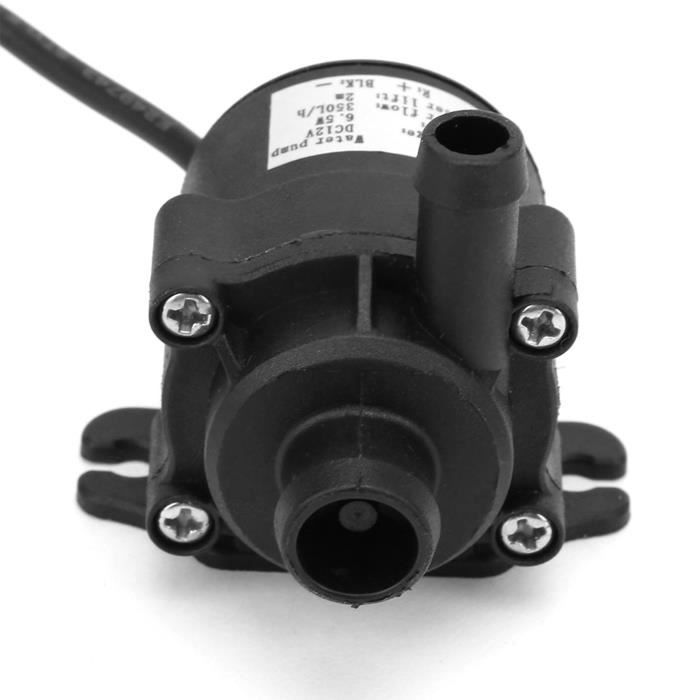 Qiilu Pompe à eau Burshless Pompe à eau 12V Burshless pompe à eau pompe submersible petite pompe à eau Aquarium Fish moto eau