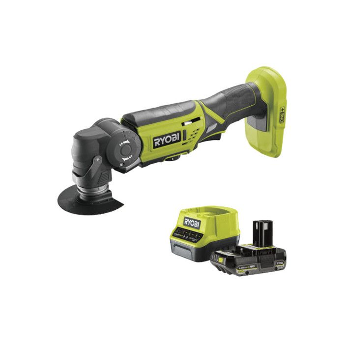 Pack RYOBI Multitool R18MT 0 18V One+ 1 batterie 2.0Ah 1 chargeur rapide RC18120 120 - vue 2