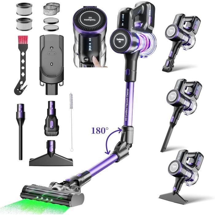 Aspirateur Balai Sans Fil, 55 Minutes Autonomie Aspirateur Sans