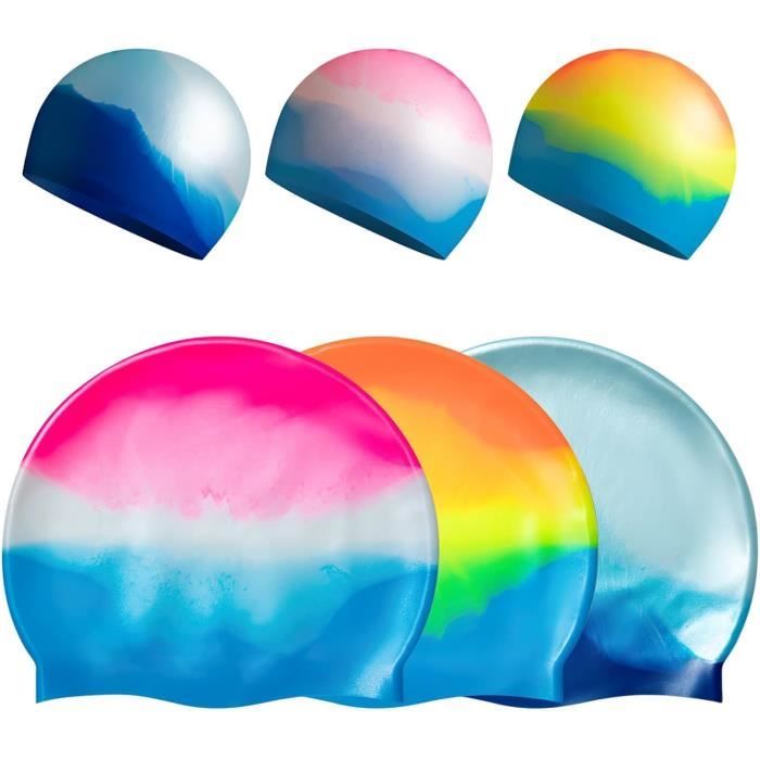 Bonnet De Bain Unisexe * Bonnet De Bain Confortable En PU Imperméable, Bonnets De Piscine Élastiques Antidérapants Pour Hommes Femmes, Fournitures De Natation Pour Sports Nautiques G 601099518794273