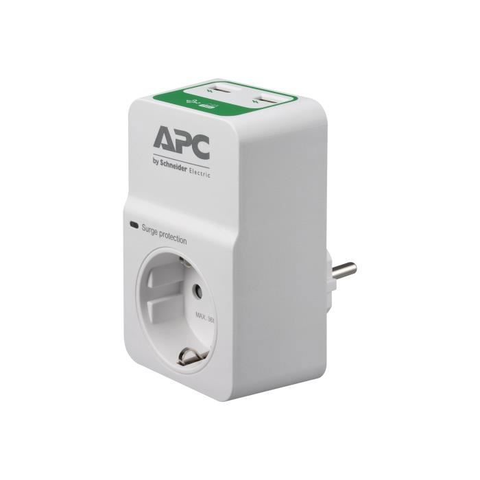 SurgeArrest - APC - PM1WU2 - Protection contre les surtensions - 1 connecteur - Blanc