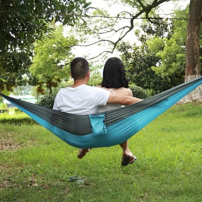 Hamac De Camping Wise Owl Outfitters – Gris, Simple, Avec Sangles Et Mousquetons