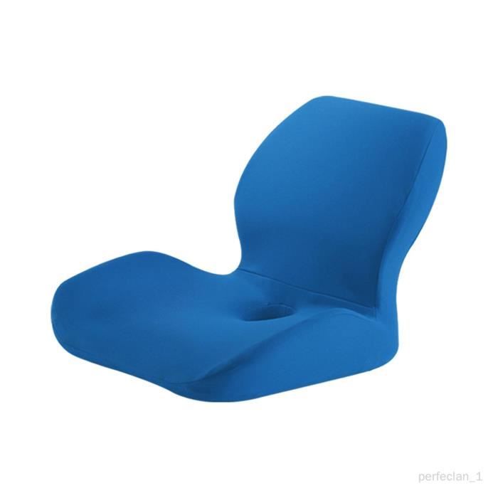 Coussin Siège Gel Mémoire De Forme Orthopédique | Déhoussable Lavable 44x33.5x6.5 Cm - Noir