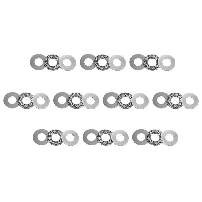 sourcing map AXK1226 Axial-Nadellager mit Unterlegscheiben 12mm Bohrung 26mm Außendurchmesser 2mm Breite 20 Stück sourcing map AXK1226 Axial-Nadellager mit Unterlegscheiben 12mm Bohrung 26mm Außendurchmesser 2mm Breite 20 Stück