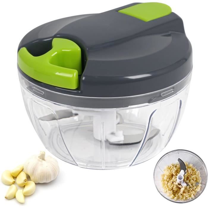 Hachoir Manuel LEBENLANG - Coupe Oignon, Ail, Légumes - Sans BPA - 1L Capacity