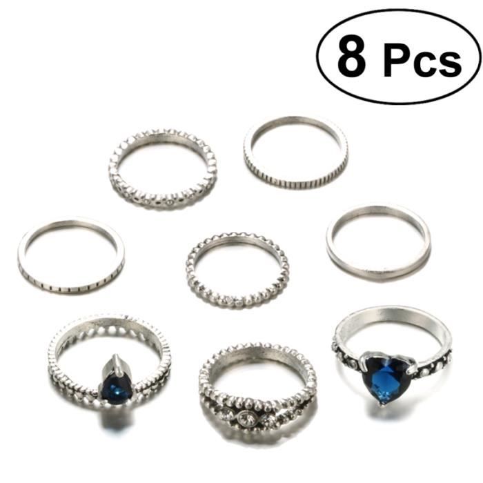 Ensemble De Bagues D'articulation Bohème Ensemble D'anneaux D