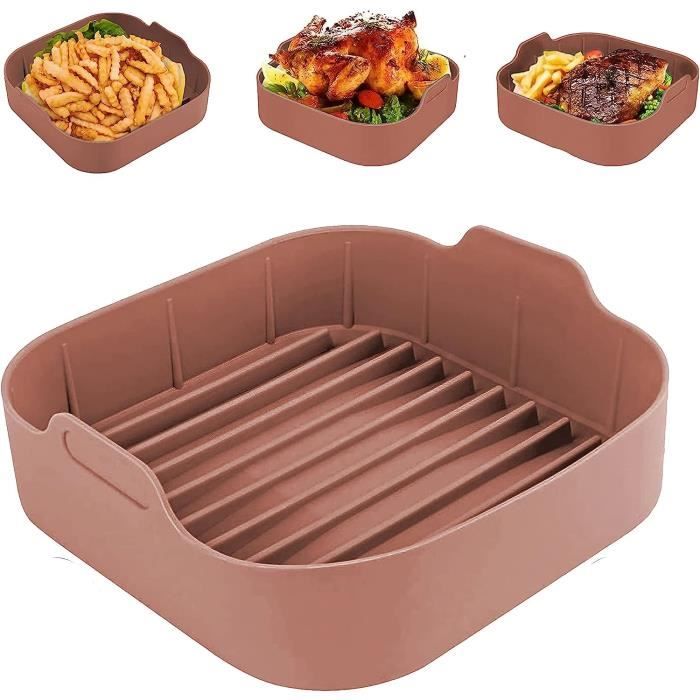 Lot De 2 Moules à Muffins Pour Air Fryer - Accessoire Silicone Pour œufs, Petits Déjeuners Et Préparations Culinaires