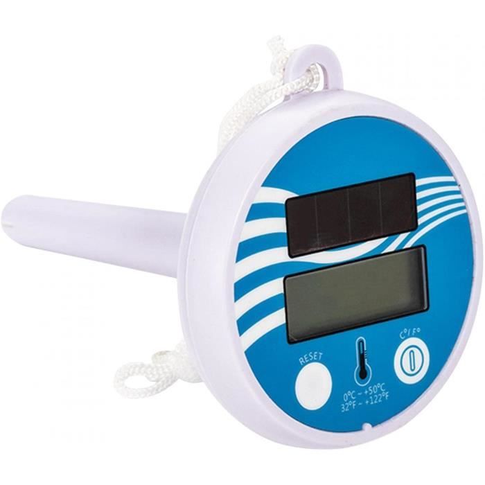 Thermomètre Flottant Pour Piscine - 0-50°C - Facile à Lire Avec Corde - Pour Spa, Étang, Aquarium