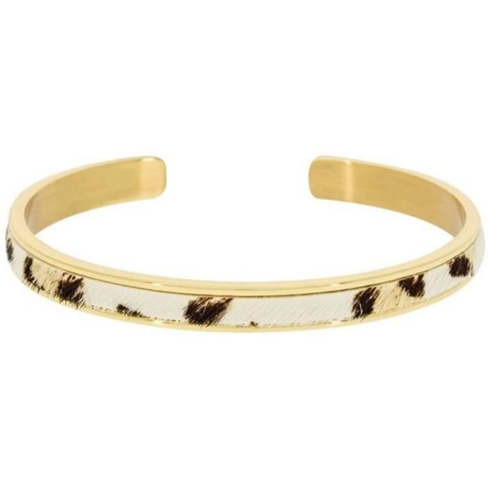 Bracelet Ouvert 12mm En Lézard Véritable Fabriqué En Espagne - Noir, Neuf Avec Étiquettes