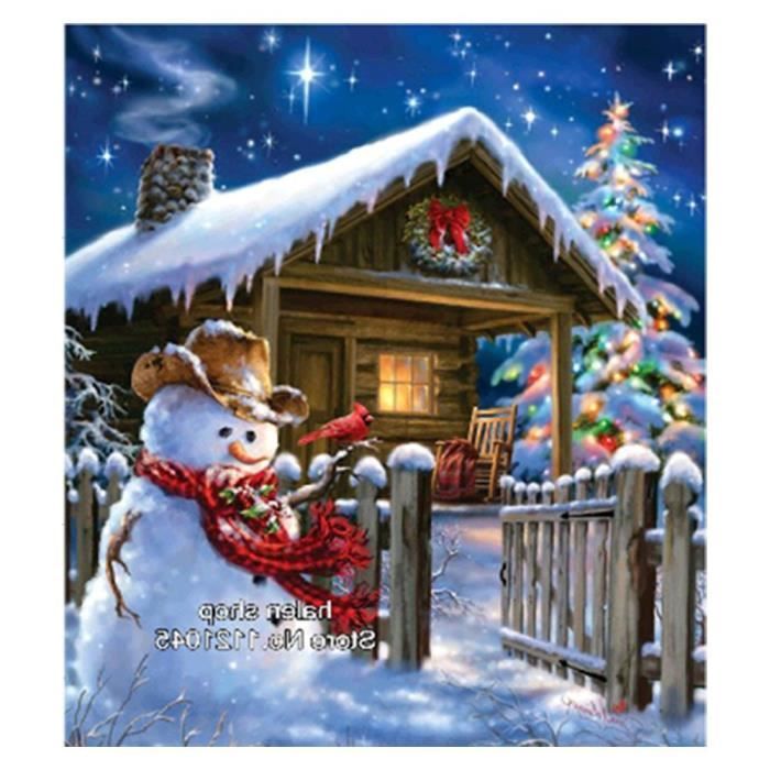Conqueror Peinture Diamant Multicolore Halloween Diamond Painting 5D Diamant Peinture De No/ël Bonhomme De Neige Broderie DIY Point De Croix D/écor /À La Maison