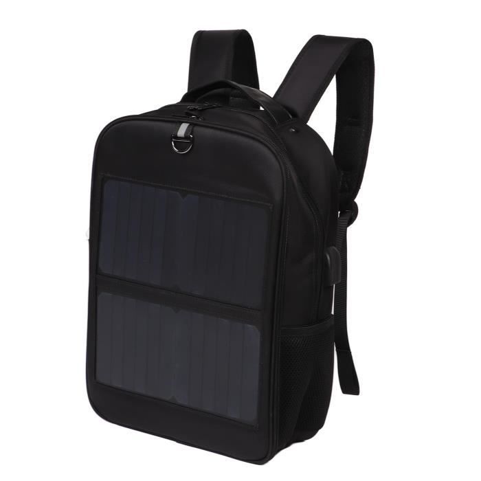 yosoo sac à dos de panneau solaire sac à dos solaire 14w sac à dos à énergie solaire ergonomique et étanche avec poignée et