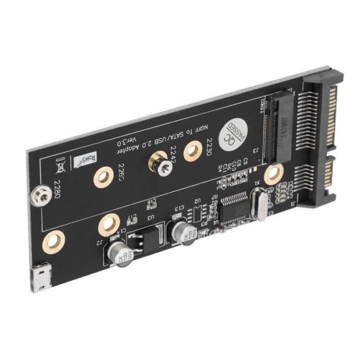 Fdit adaptateur SATA NGFF M2 KEY B vers SATA avec interface USB NGFF
