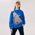 FANDARE Leger Sac de Poitrine Sac d'Epaule Sling Chest Bag Sacoche avec USB Sac Bandouliere pour Homme Femme pour Ecole Voyag-1
