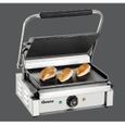 Grill panini professionnel - Plaques lisses - Bartscher - 335 x 220 mm - 2200 Watt - Gris-1