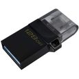 Kingston DataTraveler DTDUO3G2 microDuo3 G2 128Go Clé microUSB et USB Type-A ports pour Android OTG Noir-1