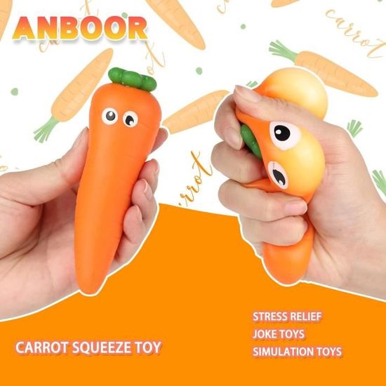 Squeeze Toy Carrot Doll, Jouet à Presser Carotte PoupéE, Squishy Anti  Stress,Squishy Pas Cher, Anti Stress Antistress 4PCS - Cdiscount Jeux -  Jouets