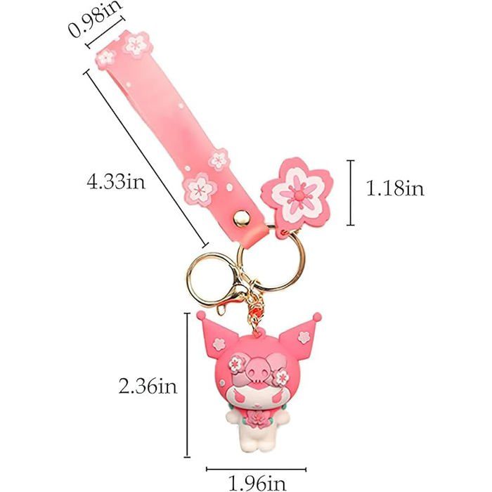 Porte-clés Acrylique Mignon Avec Pendentif - Design Anime/cartoon - Pour Clés, Sacs, Sac à Dos - Cadeau Enfant Et Ado