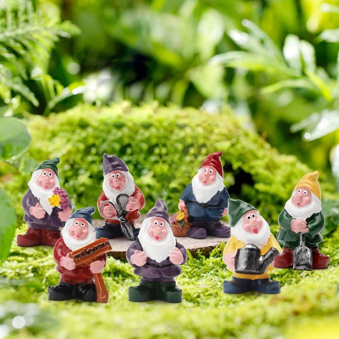 Lot de 15 accessoires de jardin miniature, gazon artificiel miniature, accessoires avec gazon artificiel miniature, clôture, banc,Kit de décoration