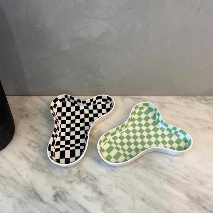 Plateau à Bijoux En Céramique Forme Nuage Blanc - Assiette Élégante Pour Bagues, Colliers Et Bracelets