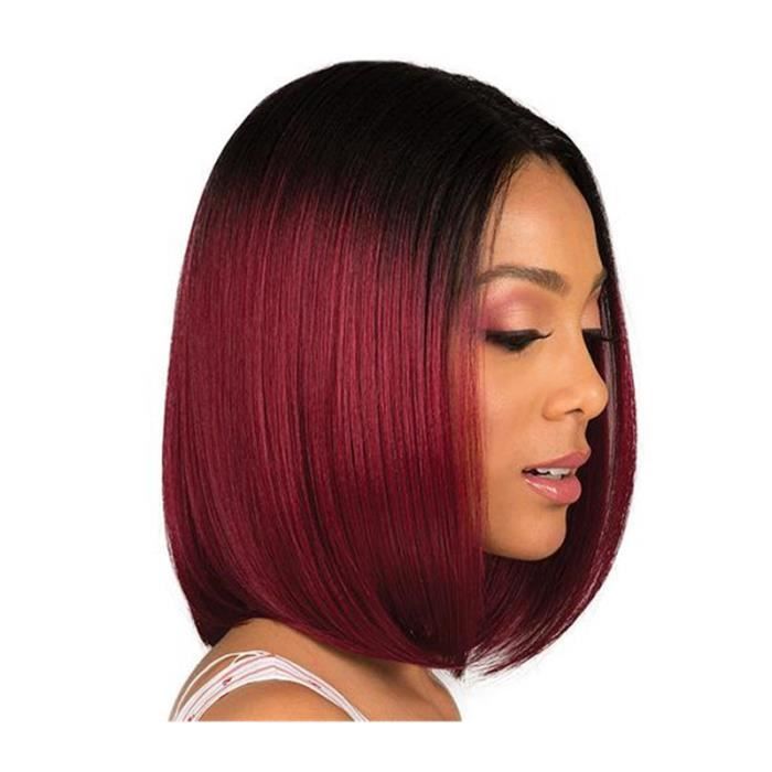 Perruque femme 2025 rouge