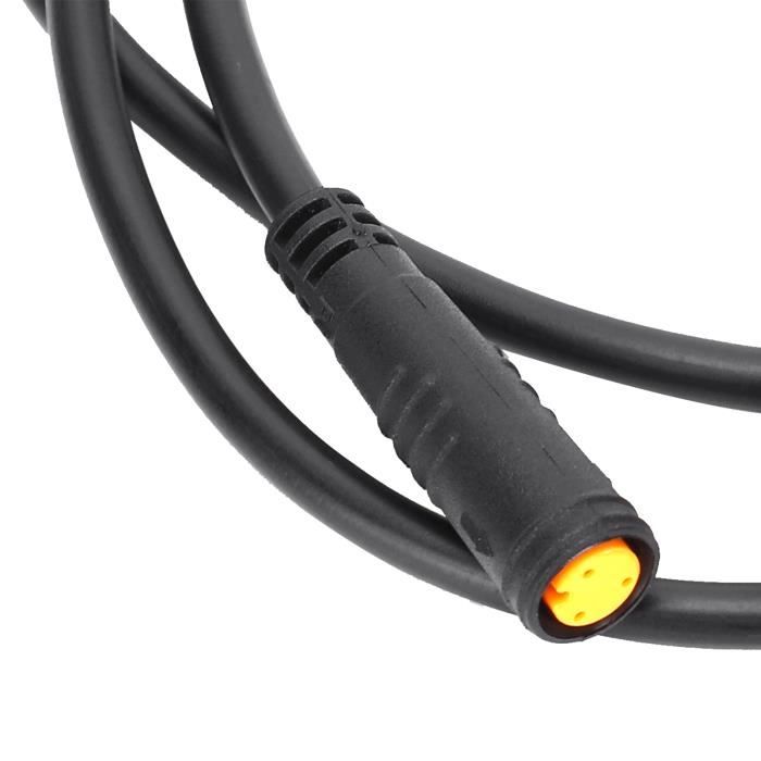 Câble Adaptateur étanche 3 Broches Pour Vélo électrique - Longueur 87 Cm, Mâle-mâle, Pour Connexion Sécurisée