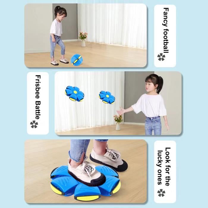 Boule Magique OVNI Déformable – Soucoupe Volante LED Avec Ventouse – Jouet Extérieur, Plage, Jardin – Violet