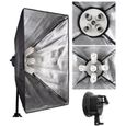 3375 Softbox Photo Studio Support Fond Kit d'éclairage 4 Backdrops parapluie en continu LAMPE-2
