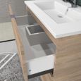 Meuble sous vasque MALAGA 60 cm - LEQUAIDESAFFAIRES - Blanc - Contemporain - Design-2