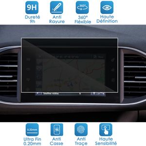 Film Protection Écran GPS Peugeot 308 SW/GTI | 2 Pièces PET Transparent 9.7 Pouces - Anti-Rayures
