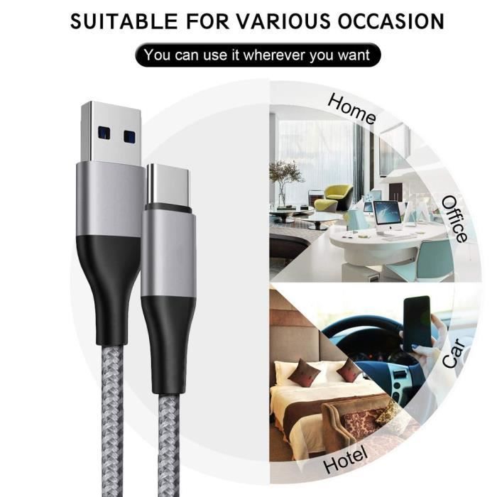 Câble USB Samsung Galaxy Y smartphone - Micro USB Blanc - France