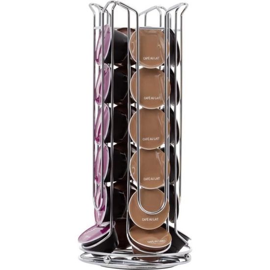 COBB INDUSTRIES® - Hathor CH0028 - Porte Capsules Rotatif Tournant Distributeur Présentoir pour 24 capsules Dolce Gusto Acier chromé COBB INDUSTRIES® - Hathor CH0028 - Porte Capsules Rotatif Tournant Distributeur Présentoir pour 24 capsules Dolce Gusto Acier chromé