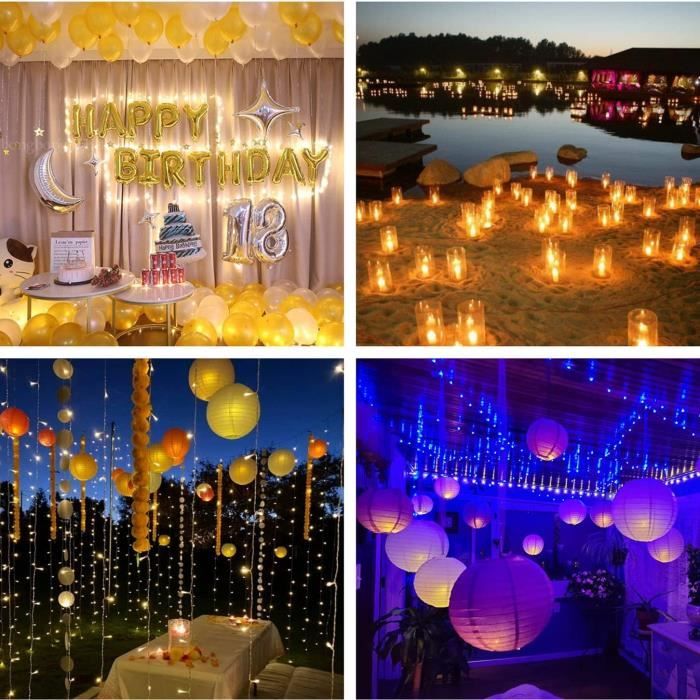 Led Balloon Lumière, 100 Pcs Led Ballons Lampes Lumineuses, Boule Mini Rond Ballons  Led Lumière Pour Mariage Anniversaire Hal[q8516] - Cdiscount Maison