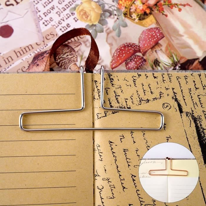 4 Pcs Metal Book Clip, Music Book Clips Et Porte Pages, Porte Partitions Pour La Lecture